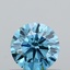 0.47 Ct. Fancy Vivid Blue Round Lab Grown Diamond