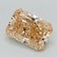 3.01 Ct. Fancy Intense Brownish Orange Radiant Lab Grown Diamond