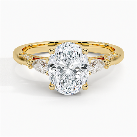 18K Yellow Gold Simply Tacori Three Stone Diamond Ring (1/3 ct. tw.)