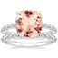 18KW Morganite Marseille Diamond Bridal Set (1/2 ct. tw.), smalltop view