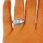 The Raphaela Ring, smalltop view on a hand