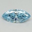 1.03 Ct. Fancy Vivid Blue Marquise Lab Grown Diamond