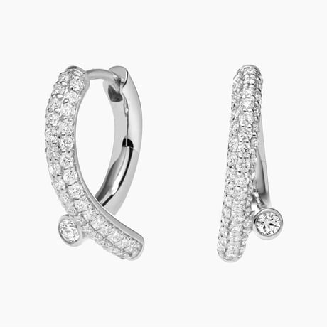 Vega Bypass Hoop Earrings