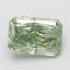 4.24 Ct. Fancy Vivid Green Radiant Lab Grown Diamond