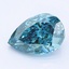 1.12 Ct. Fancy Vivid Blue Pear Lab Grown Diamond