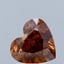 2.01 Ct. Fancy Intense Orangy Brown Heart Lab Grown Diamond