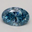 1.71 Ct. Fancy Vivid Blue Oval Lab Grown Diamond