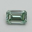 0.73 Ct. Fancy Intense Pacific Green Emerald Lab Grown Diamond