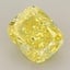 2.38 Ct. Fancy Vivid  Yellow Cushion Lab Grown Diamond