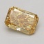 0.97 Ct. Fancy Vivid Yellow Radiant Lab Grown Diamond