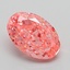 1.14 Ct. Fancy Vivid Pink Oval Lab Grown Diamond