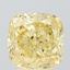 3.57 Ct. Fancy Intense Yellow Cushion Lab Grown Diamond