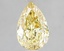 1.60 Ct. Fancy Vivid Yellow Pear Lab Grown Diamond