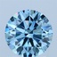 2.05 Ct. Fancy Vivid Blue Round Lab Grown Diamond