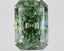 3.41 Ct. Fancy Vivid Green Radiant Lab Grown Diamond