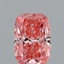 0.93 Ct. Fancy Vivid Pink Cushion Lab Grown Diamond