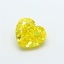 1.68 Ct. Fancy Vivid Yellow Heart Lab Grown Diamond