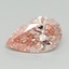2.22 Ct. Fancy Vivid Pink Pear Lab Grown Diamond