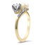 The Kassie Ring, smalltop view on a hand