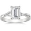 18K White Gold Chamise Diamond Ring (1/15 ct. tw.), smalltop view