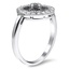 The Derrylin Ring, smalltop view on a hand