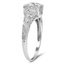 The Breann Ring, smalltop view on a hand
