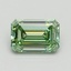 1.03 Ct. Fancy Vivid Pacific Green Emerald Lab Grown Diamond