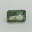 0.53 Ct. Fancy Vivid Pacific Green Radiant Lab Grown Diamond