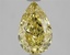 2.09 Ct. Fancy Intense Yellow Pear Lab Grown Diamond