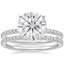 18KW Moissanite Ballad Diamond Bridal Set (1/3 ct. tw.), smalltop view