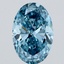 5.52 Ct. Fancy Vivid Blue Oval Lab Grown Diamond