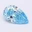 2.06 Ct. Fancy Vivid  Blue Pear Lab Grown Diamond