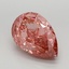 3.1 Ct. Fancy Vivid Pink Pear Lab Grown Diamond