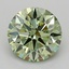 1.05 Ct. Fancy Vivid  Green Round Lab Grown Diamond