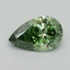 1.60 Ct. Fancy Vivid Green Pear Lab Grown Diamond