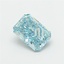 1.06 Ct. Fancy Vivid Greenish Blue Radiant Lab Grown Diamond