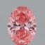2.06 Ct. Fancy Vivid Pink Oval Lab Grown Diamond