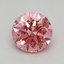 0.42 Ct. Fancy Vivid Pink Round Lab Grown Diamond