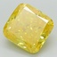 4.15 Ct. Fancy Vivid Yellow Cushion Lab Grown Diamond