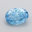 2.52 Ct. Fancy Vivid None Blue Oval Lab Grown Diamond