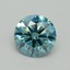 1.01 Ct. Fancy Vivid Green Blue Round Lab Grown Diamond