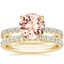 18KY Morganite Amelie Diamond Bridal Set, smalltop view