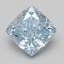 3.09 Ct. Fancy Intense Blue Cushion Lab Grown Diamond