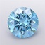5.0 Ct. Fancy Vivid Blue Round Lab Grown Diamond
