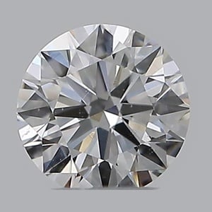 Round diamond — real photo