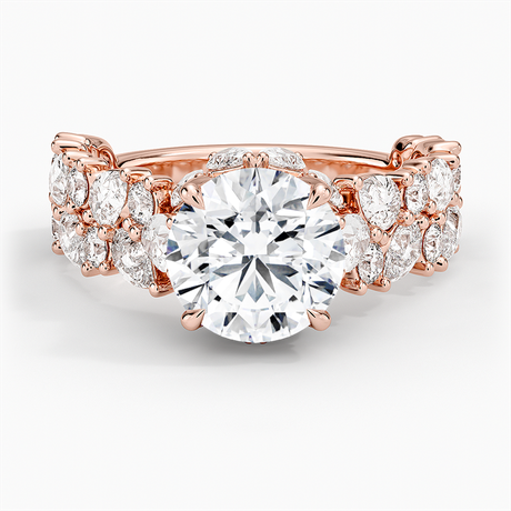 14K Rose Gold Olivetta Double Row Diamond Ring (2 1/2 ct. tw.)