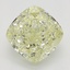0.72 Ct. Fancy Light Yellow Cushion Diamond