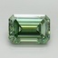4.1 Ct. Fancy Vivid Pacific Green Emerald Lab Grown Diamond