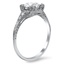 The Chatsworth Ring, smalltop view on a hand