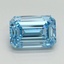 4.23 Ct. Fancy Vivid Blue Emerald Lab Grown Diamond